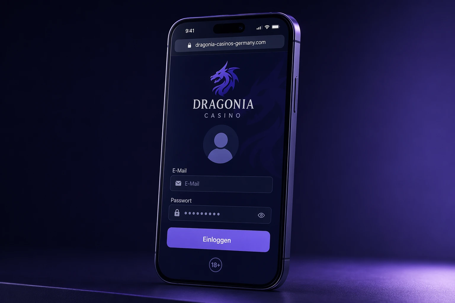 Login und Konto in der Dragonia Casino App